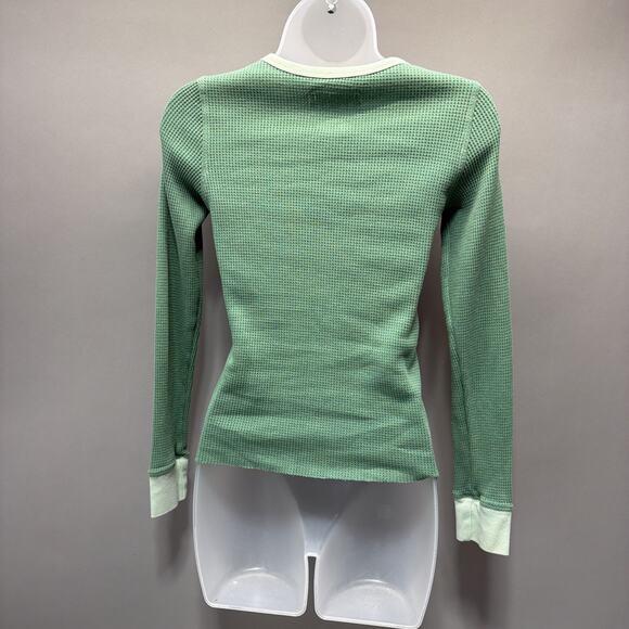 American Eagle Green Knit long Sleeve Pullover Sweater Womens Size XS - Picture 2 of 6